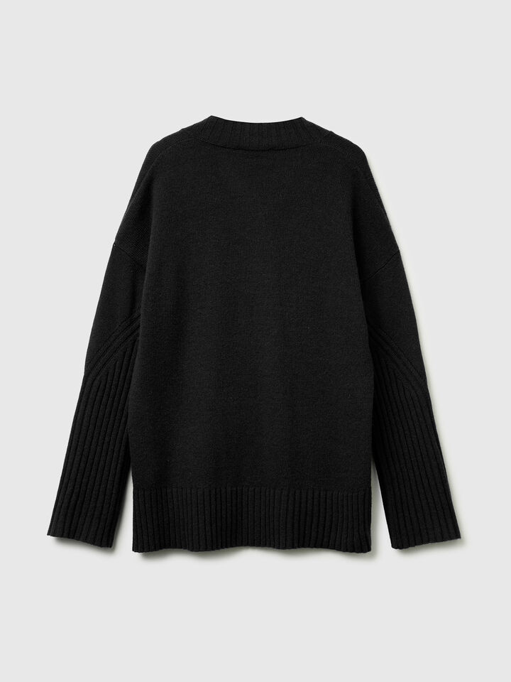 V NECK SWEATER L/S Women image number 6